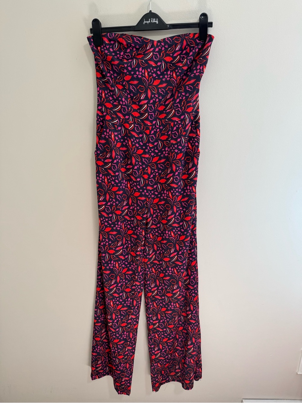 By Egreis NWT Lip Kiss Print Jumpsuit